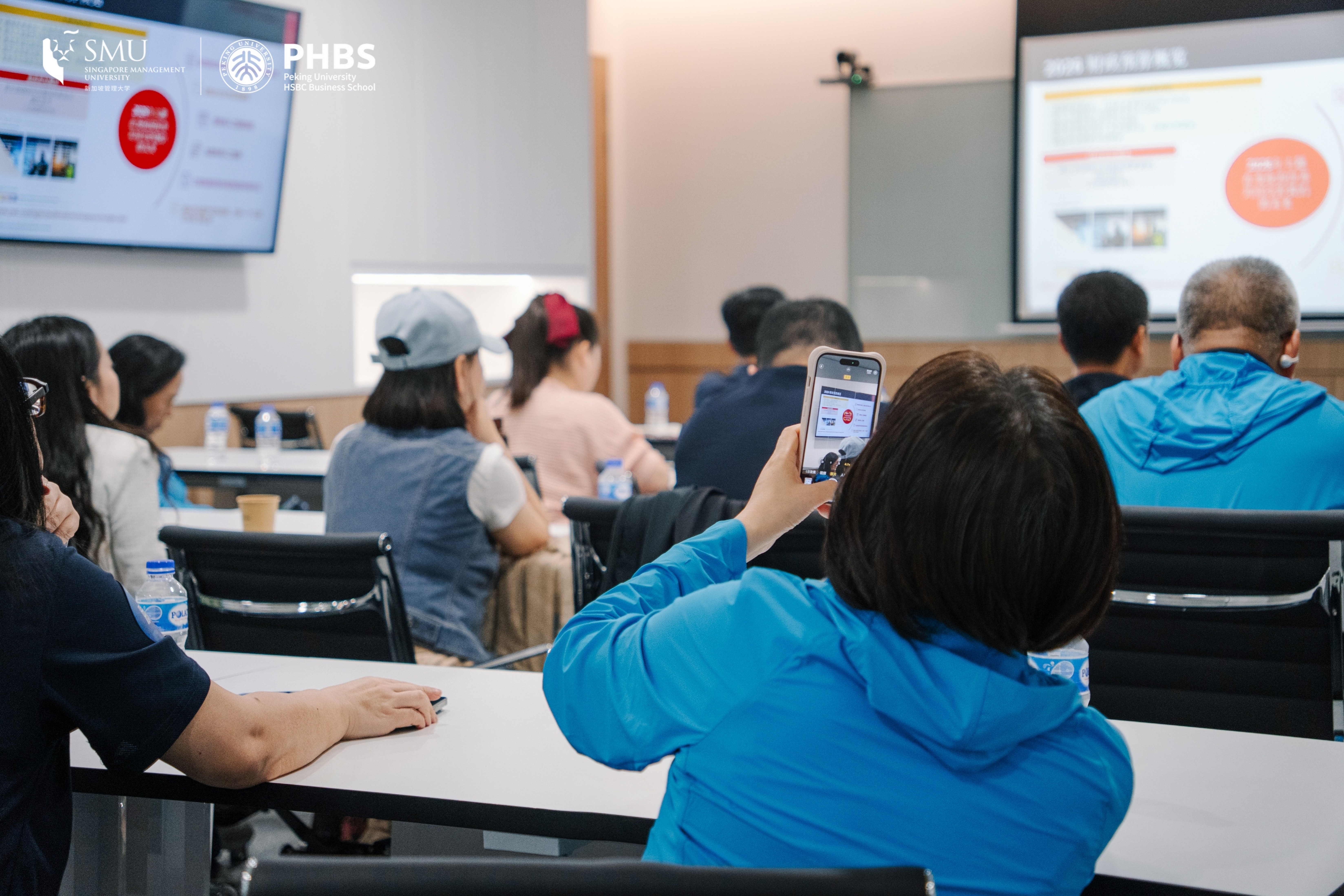 student taking a photo