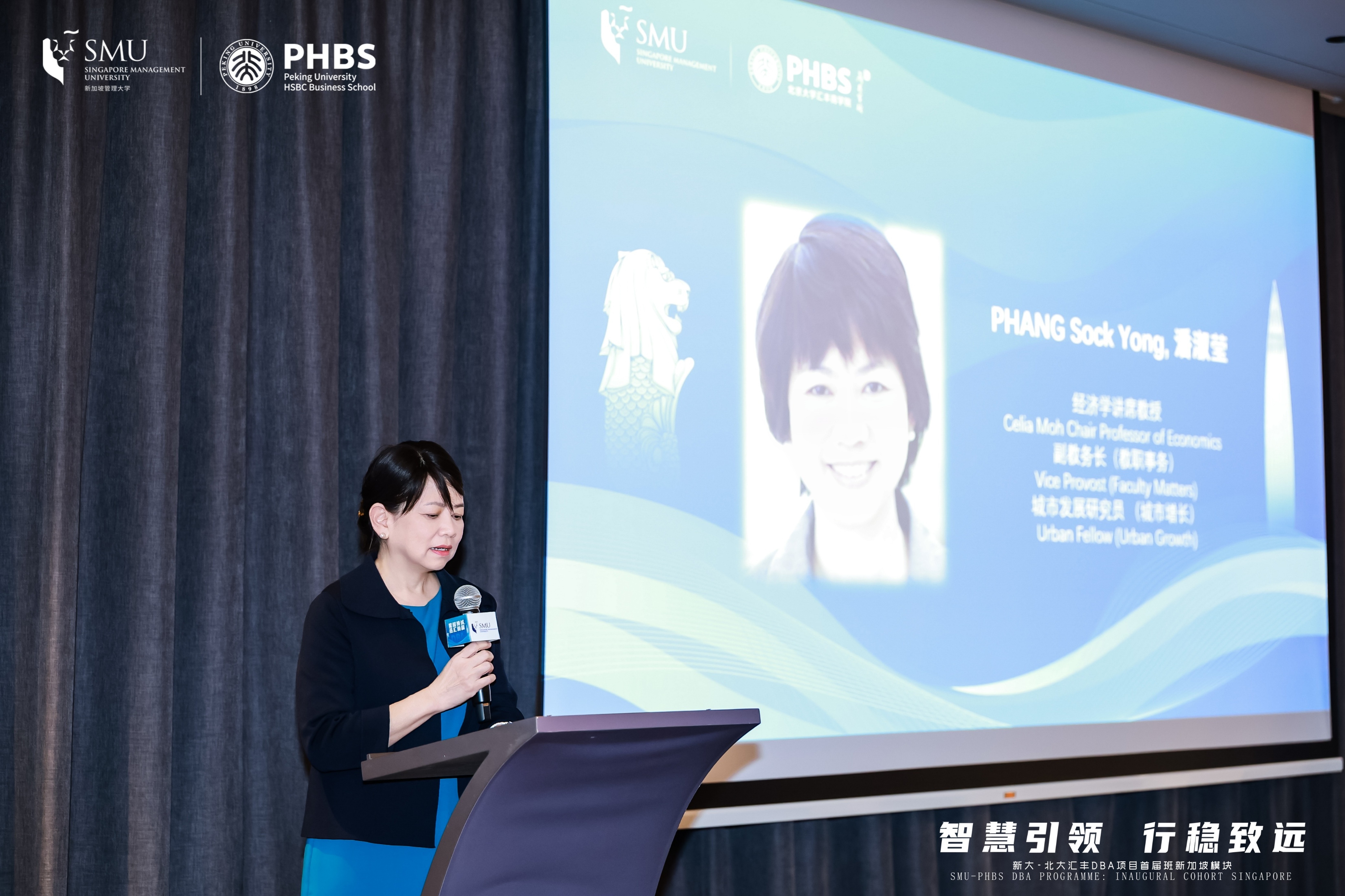 Prof Phang giving her speech.